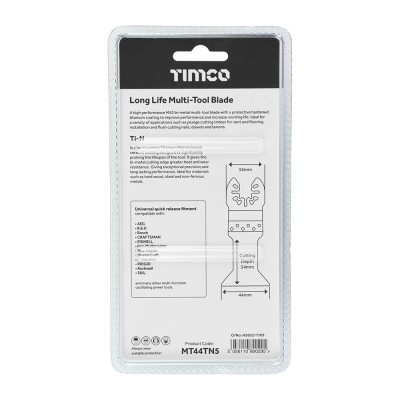 Long Life MTool Blade Straight