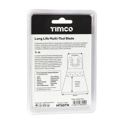 Long Life MTool Blade Straight