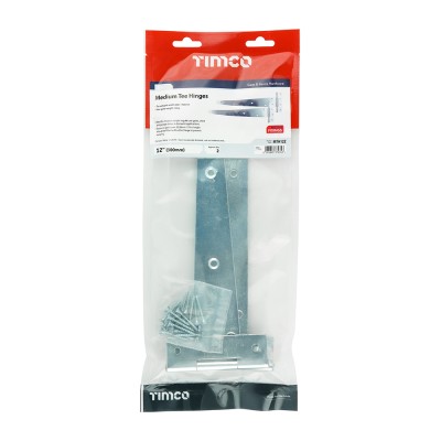 Medium Tee Hinge Pair Zinc