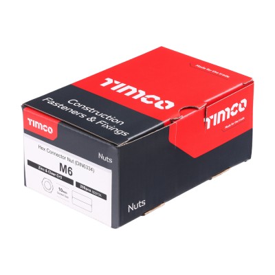 Connector Nut DIN 6334 - BZP