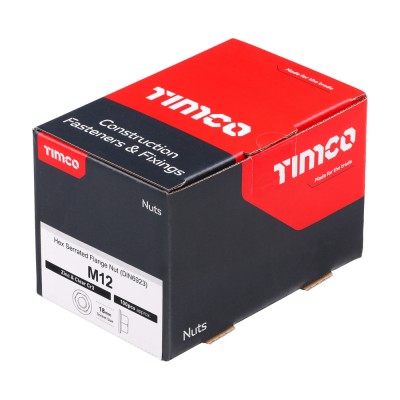 Hex Flange Nut DIN 6923 - BZP