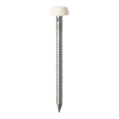 Polymer Headed Pin - White