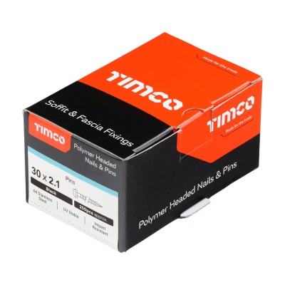 Polymer Headed Pin BLACK