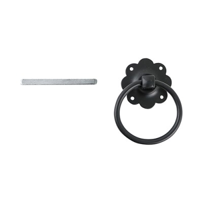 Ring Gate Latch - Plain Zinc