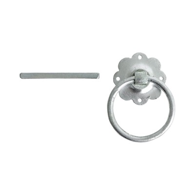 Twisted Ring Gate Latch Black