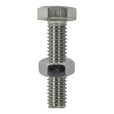 Set Screw & Hex Nut - A2 SS
