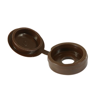 Small Hinged Screw Cap - Brown