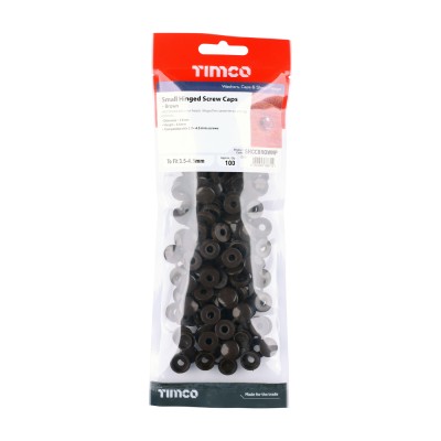 Small Hinged Screw Cap - Brown