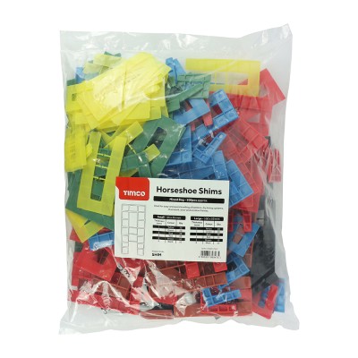 Assorted Horseshoe Shims Tub