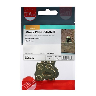 Mirror Plate - Slotted