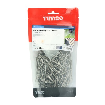 Annular Ringshank Nail - A2 SS