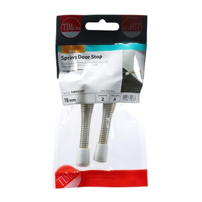 Spring Door Stop - Nickel