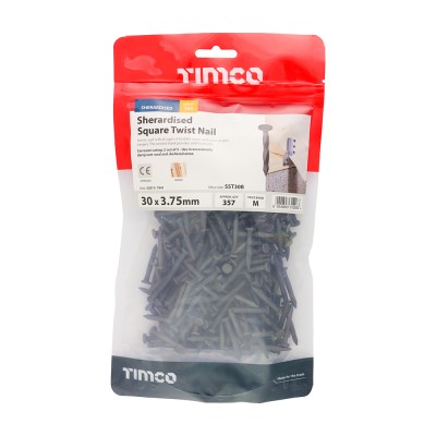 Square Twist Nail- Sherardised