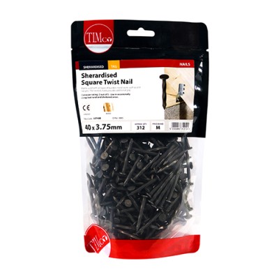 Square Twist Nail- Sherardised