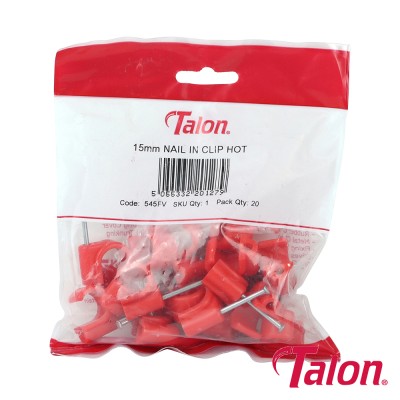 Nail In Pipe Clip - Red