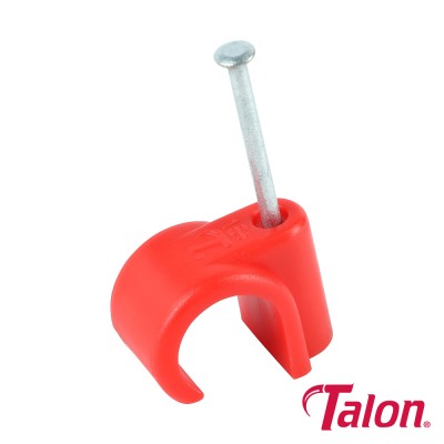 Nail In Pipe Clip - Red