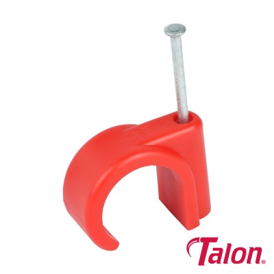 Nail In Pipe Clip - Red