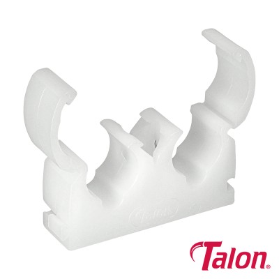 Double Hinged Clip - White