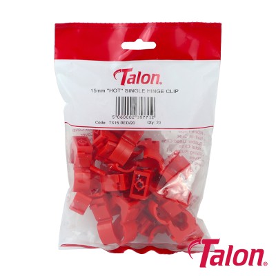 Single Hinged ID Clip - Red