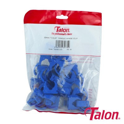 Single Hinged ID Clip - Blue