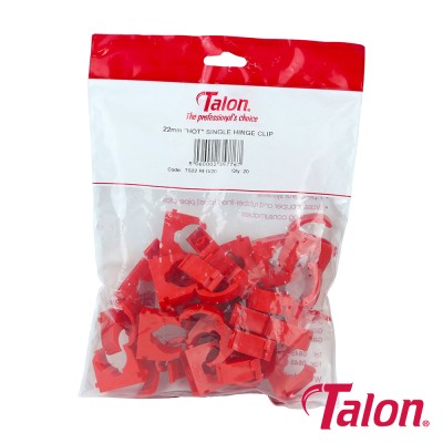 Single Hinged ID Clip - Red