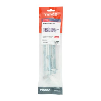 Straight Tower Bolt Black