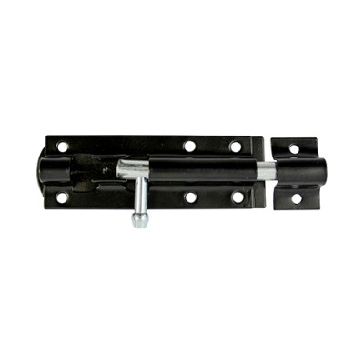 Straight Tower Bolt Black