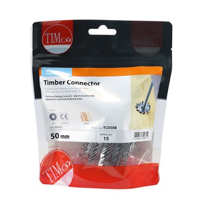 Double Timber Connector Galv