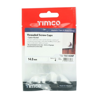 Threaded Screw Cap SAT Nickel