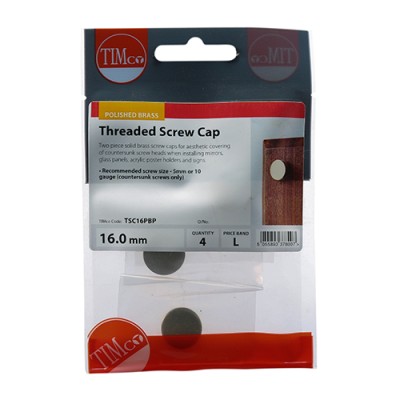 Threaded Screw Cap POL Brass