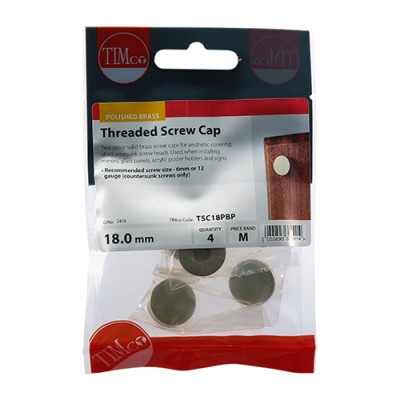 Threaded Screw Cap POL Brass