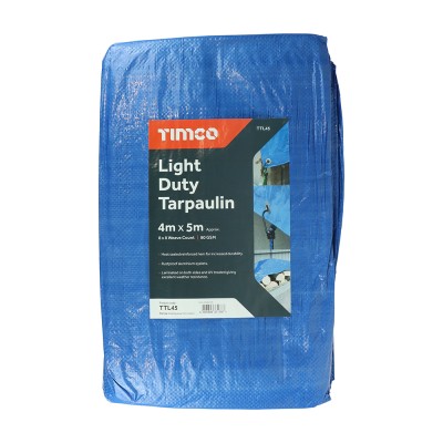 Light Duty Tarpaulin Blue