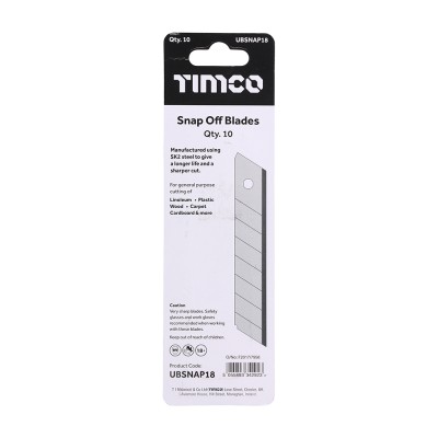 Utility Knife Blade - Snap Off