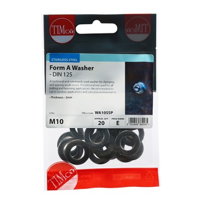 Form A Washer DIN 125 - A2 SS