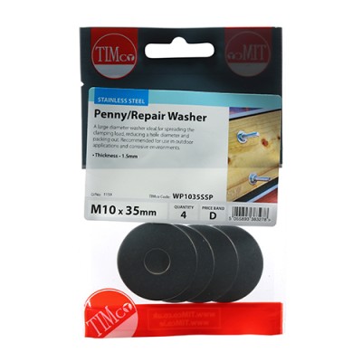 Penny Washer DIN 9054 - A2 SS