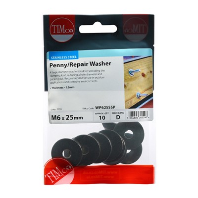 Penny Washer DIN 9054 - A2 SS