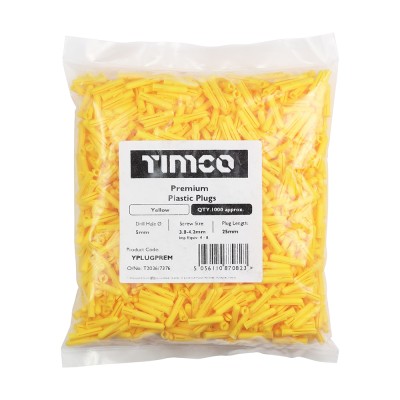 Premium Plastic Plugs - Yellow