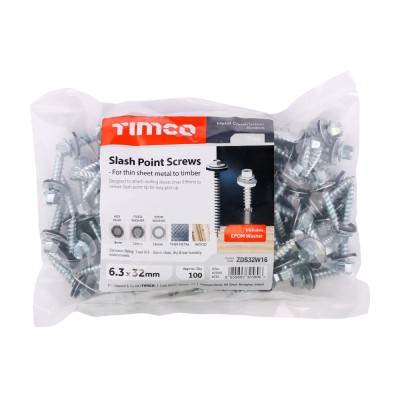 Hex Screw W16 Slash Zinc