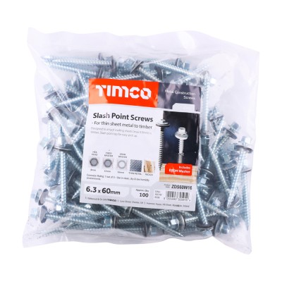 Hex Screw W16 Slash Zinc