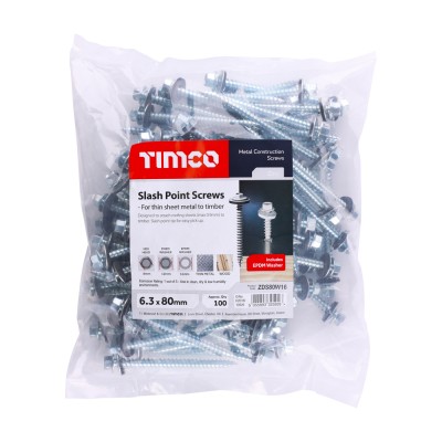 Hex Screw W16 Slash Zinc